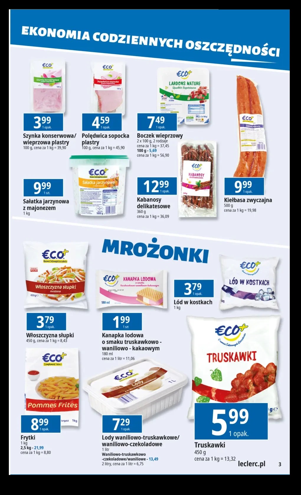 E.Leclerc co w sklepie, jedzenie eco, jedzenie eco jaki sklep, promocje jedzenie eco, produkty eco