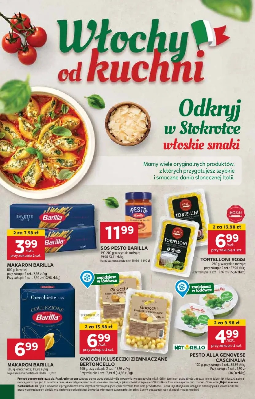 włoski tydzień, promocje, włoska kuchnia, włoskie produkty, Stokrotka