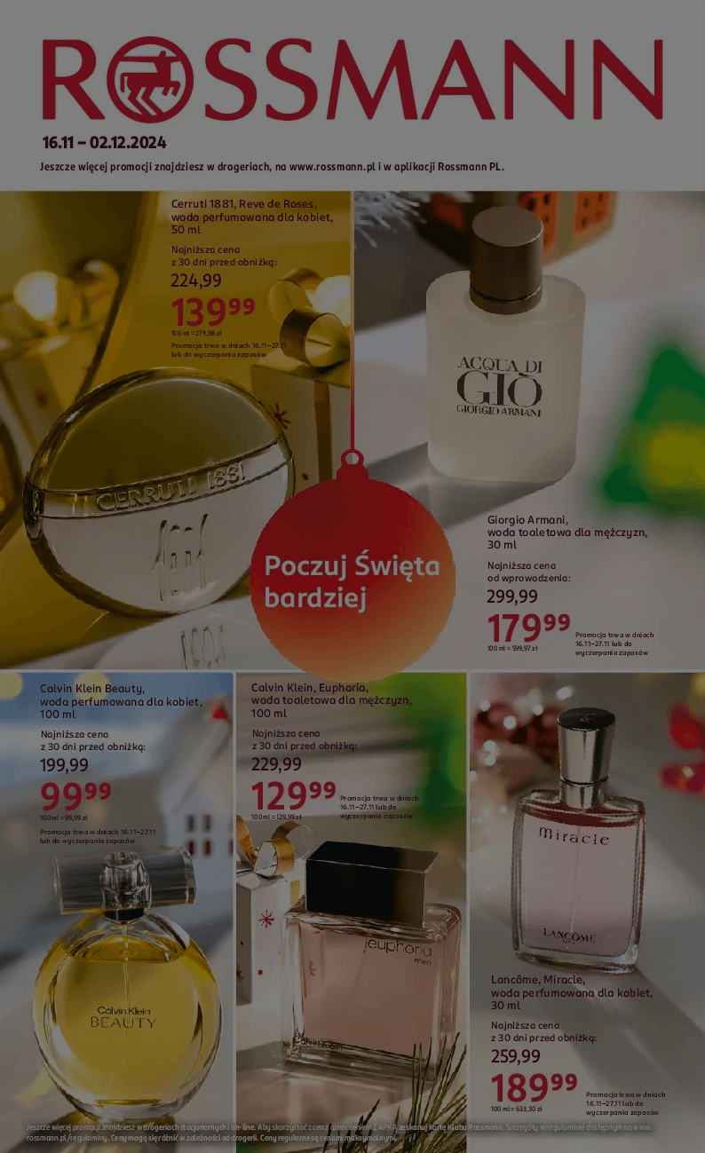 perfumy, rossmann, zapachy, reklama, drogeria